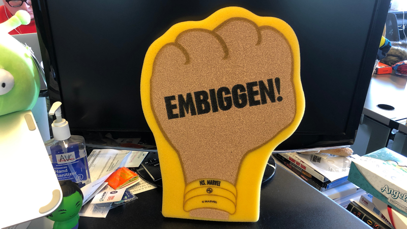 Illustration for article titled What’s your favorite pop culture item on your desk?